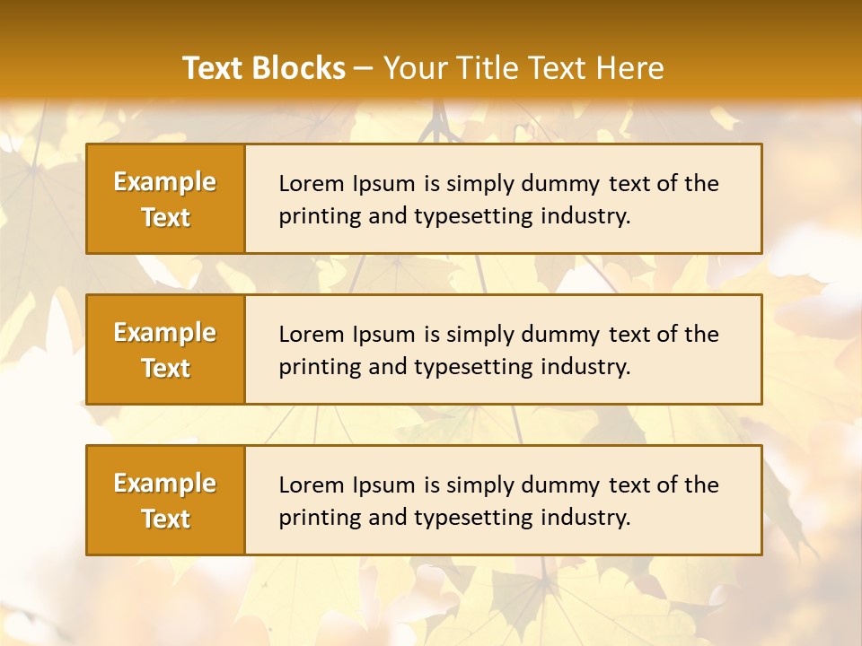 Closeup Color Leaf PowerPoint Template