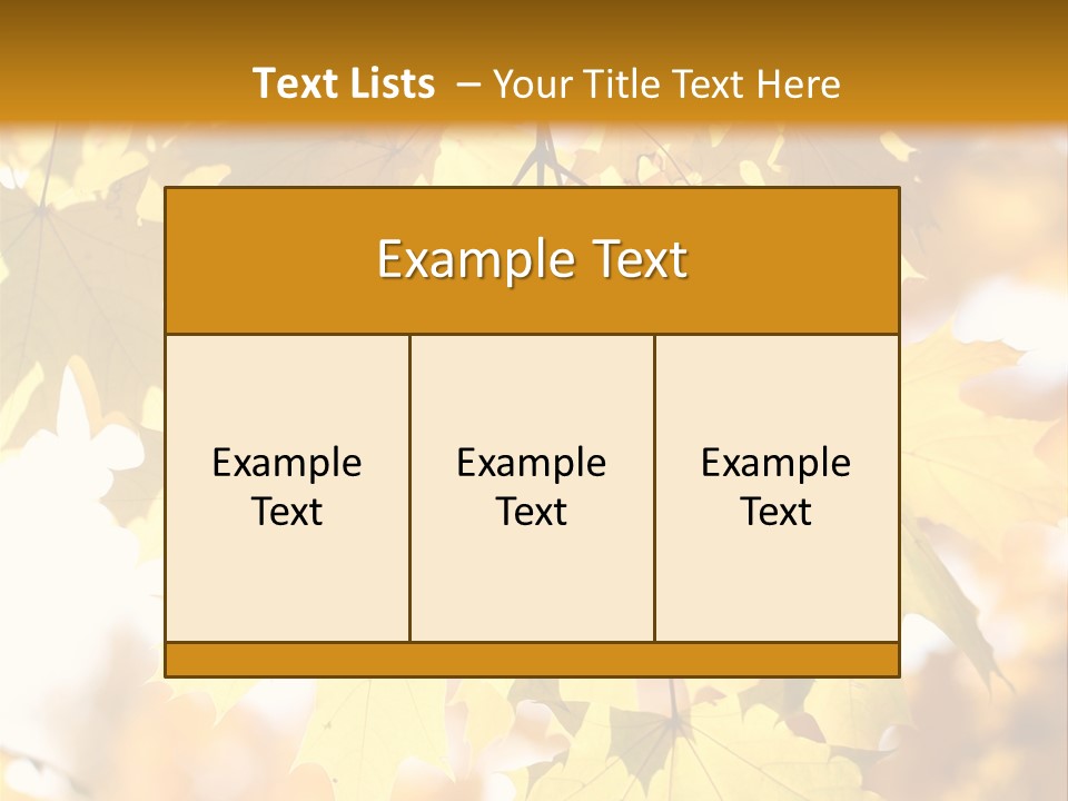 Closeup Color Leaf PowerPoint Template