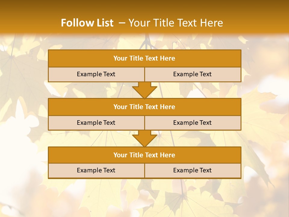 Closeup Color Leaf PowerPoint Template