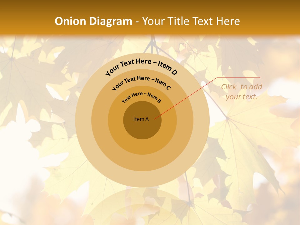 Closeup Color Leaf PowerPoint Template