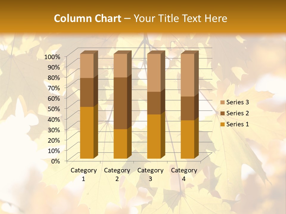 Closeup Color Leaf PowerPoint Template