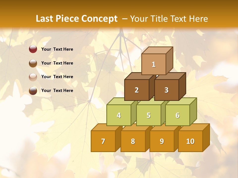 Closeup Color Leaf PowerPoint Template