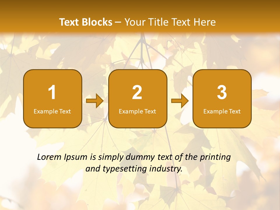 Closeup Color Leaf PowerPoint Template