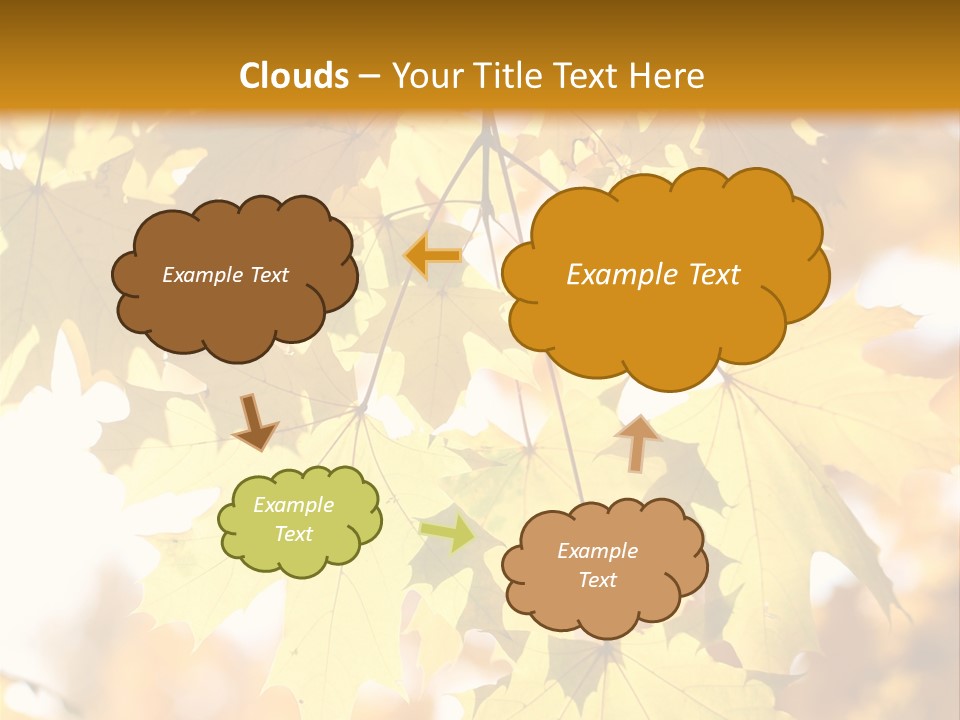 Closeup Color Leaf PowerPoint Template