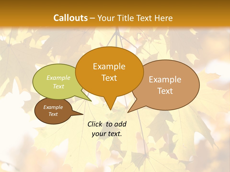 Closeup Color Leaf PowerPoint Template