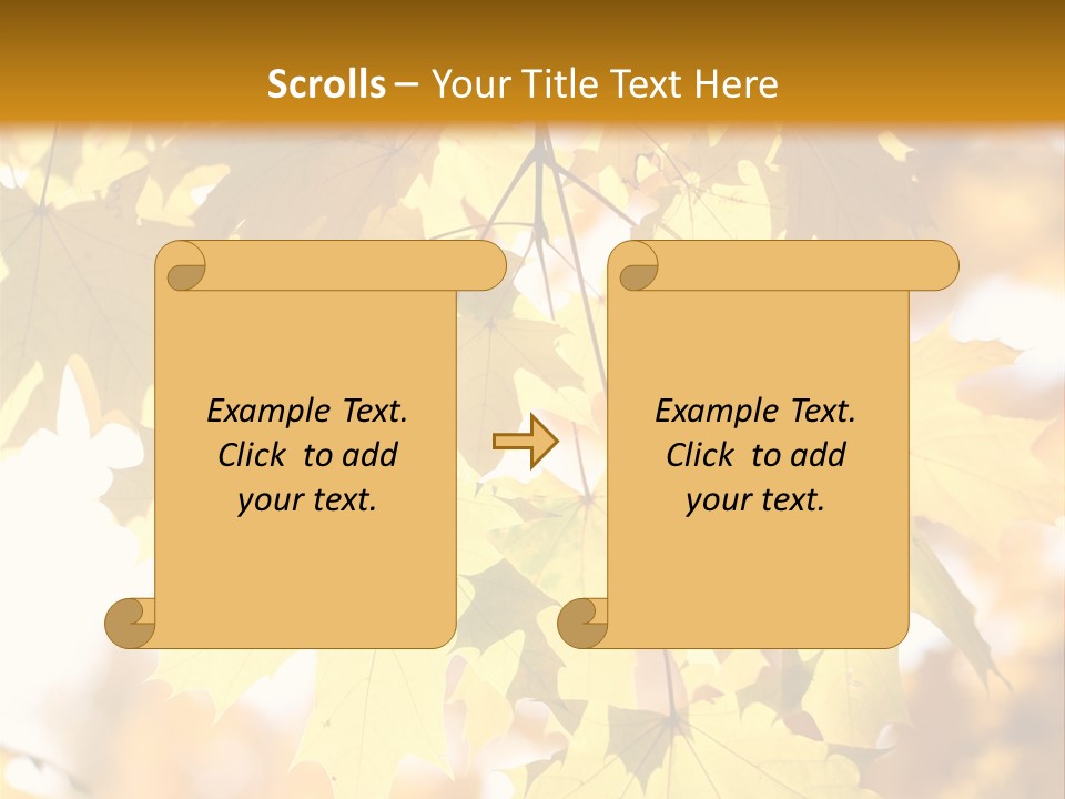 Closeup Color Leaf PowerPoint Template