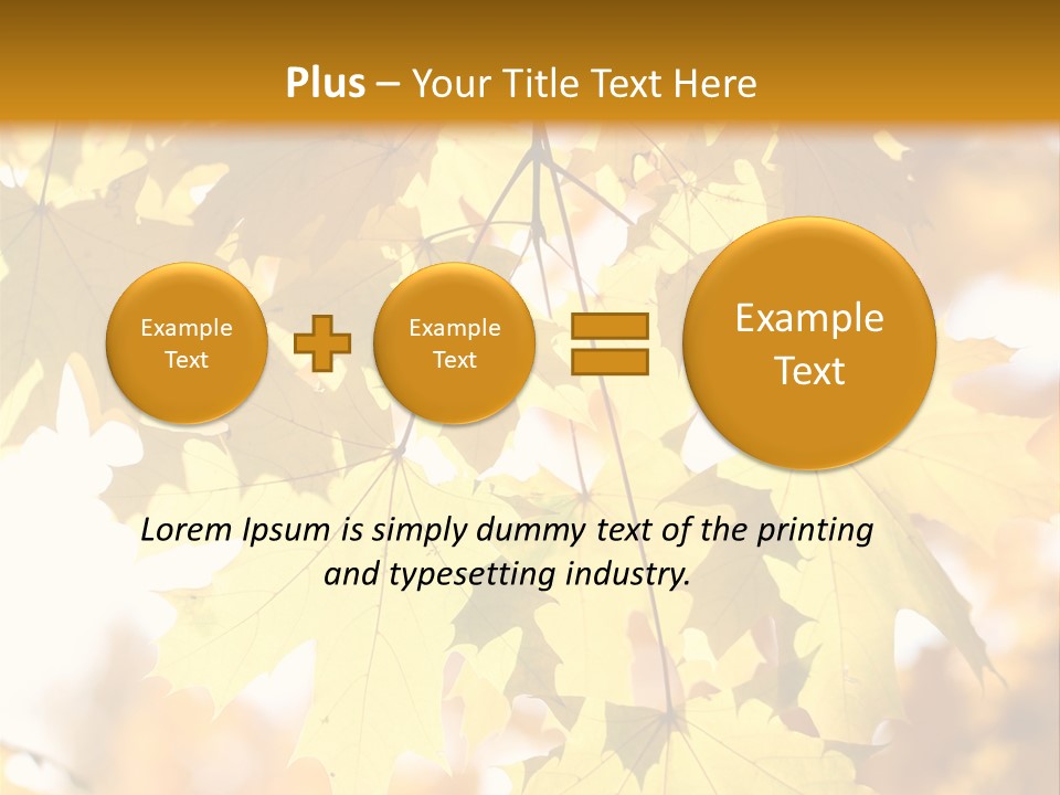 Closeup Color Leaf PowerPoint Template