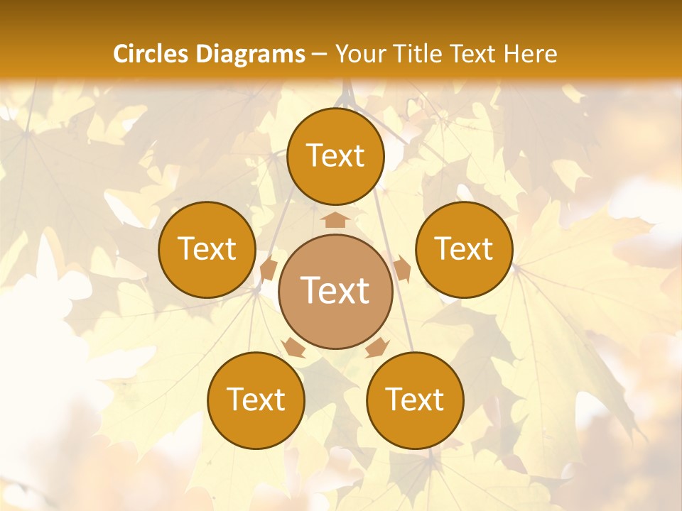 Closeup Color Leaf PowerPoint Template