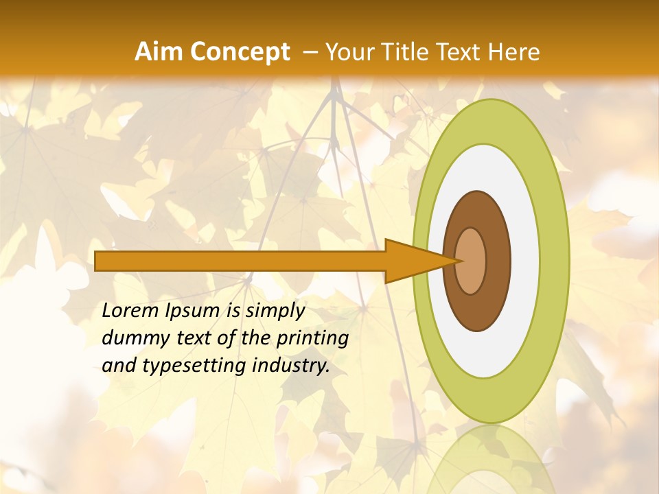 Closeup Color Leaf PowerPoint Template