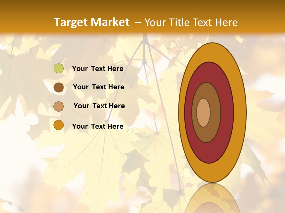 Closeup Color Leaf PowerPoint Template