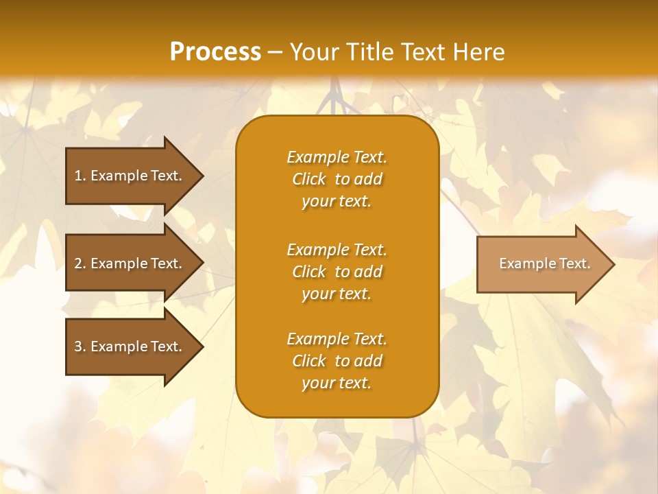 Closeup Color Leaf PowerPoint Template
