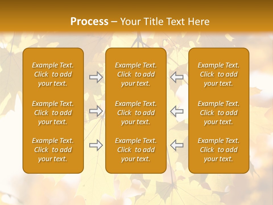 Closeup Color Leaf PowerPoint Template