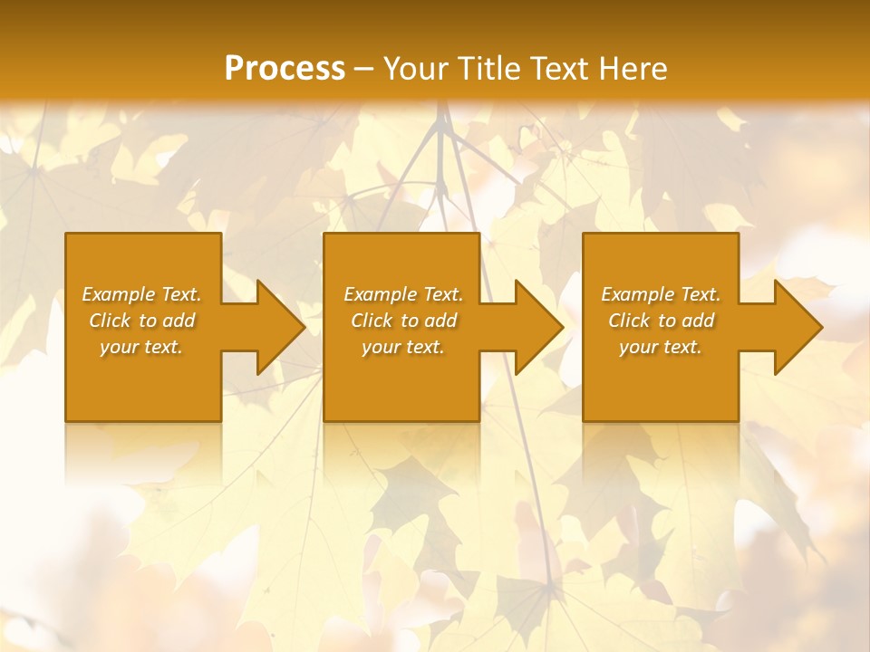 Closeup Color Leaf PowerPoint Template