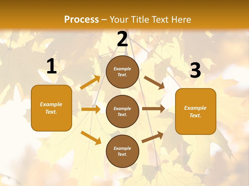 Closeup Color Leaf PowerPoint Template