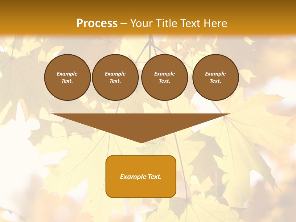 Closeup Color Leaf PowerPoint Template