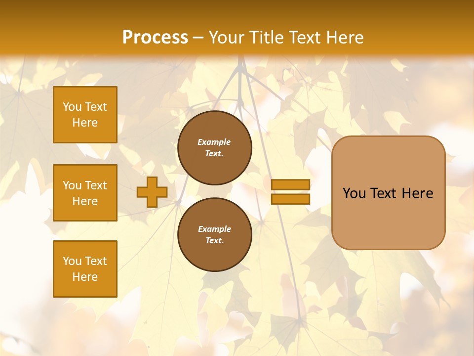 Closeup Color Leaf PowerPoint Template