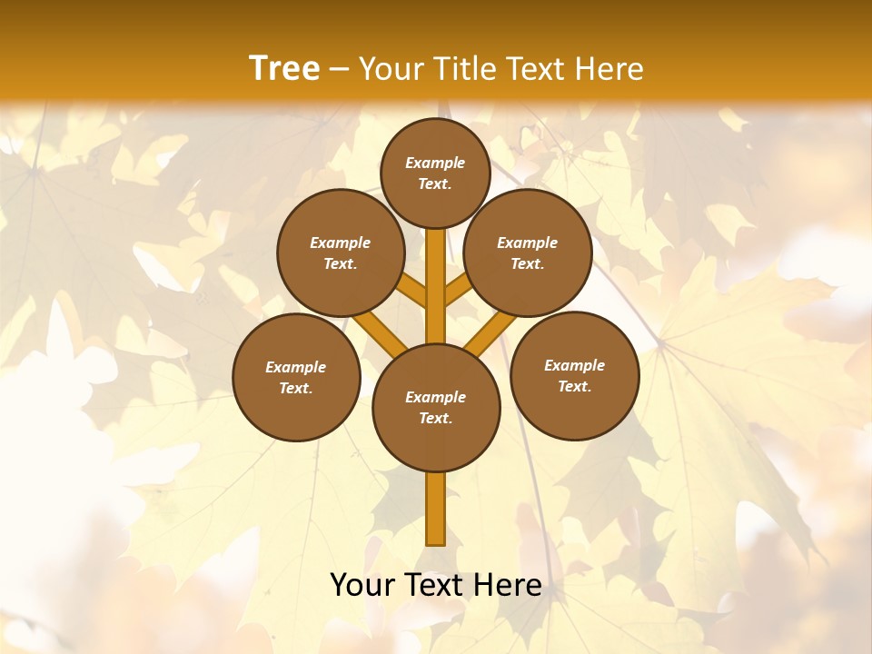 Closeup Color Leaf PowerPoint Template