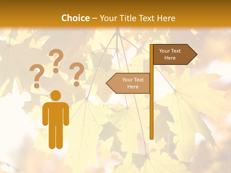 Closeup Color Leaf PowerPoint Template