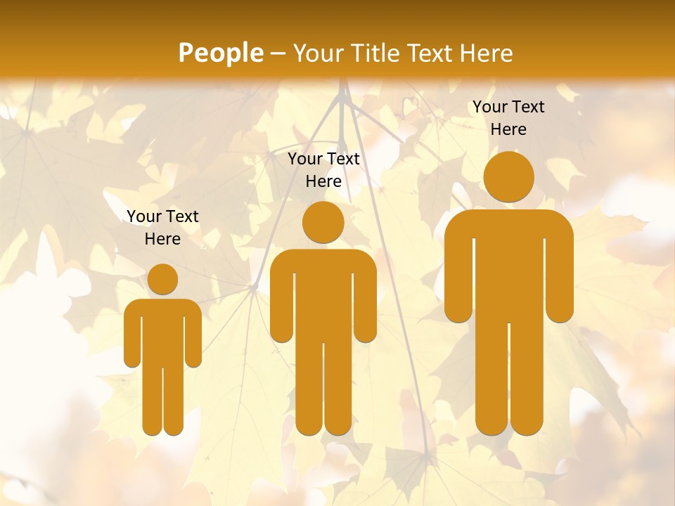 Closeup Color Leaf PowerPoint Template