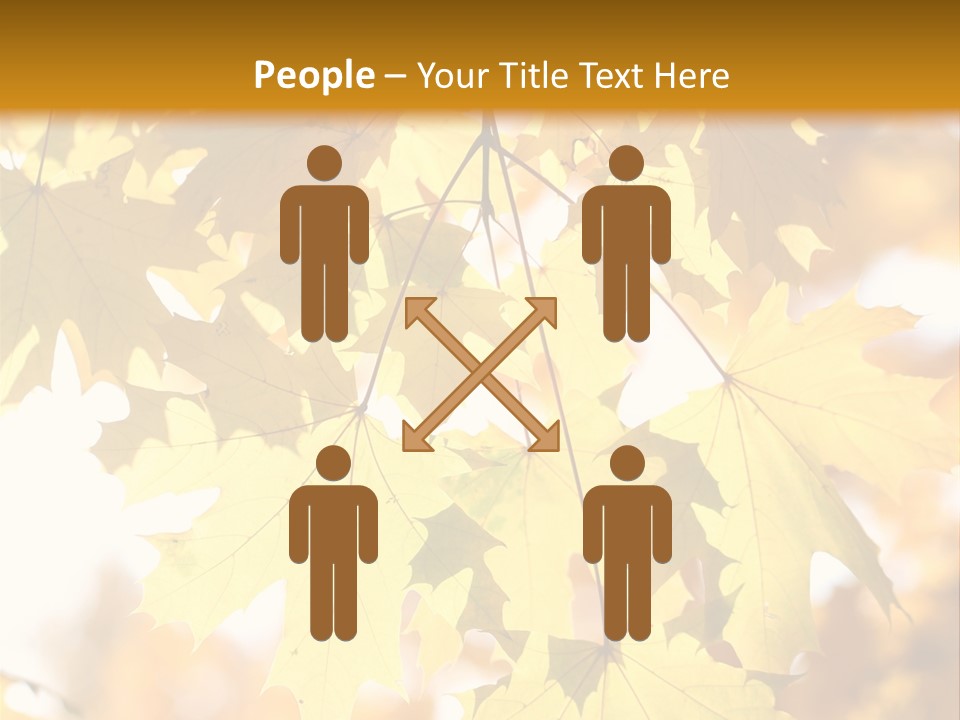 Closeup Color Leaf PowerPoint Template