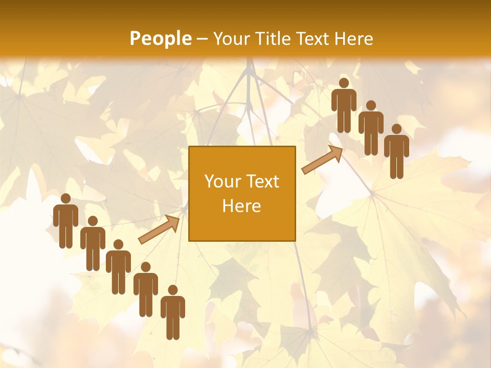 Closeup Color Leaf PowerPoint Template