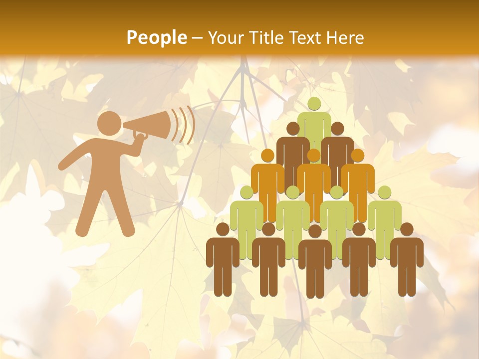 Closeup Color Leaf PowerPoint Template