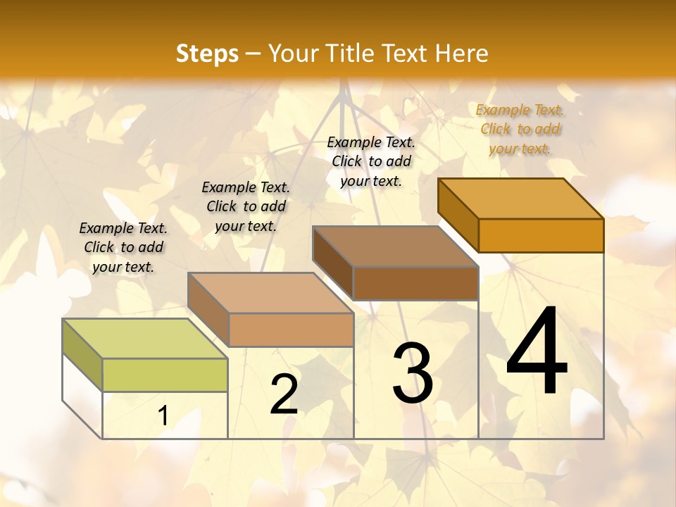 Closeup Color Leaf PowerPoint Template