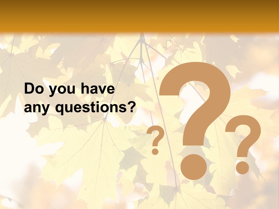 Closeup Color Leaf PowerPoint Template