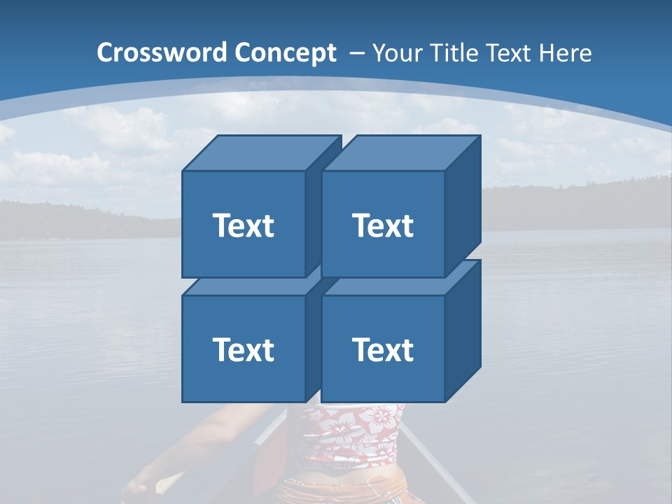 Water Cottage Green PowerPoint Template