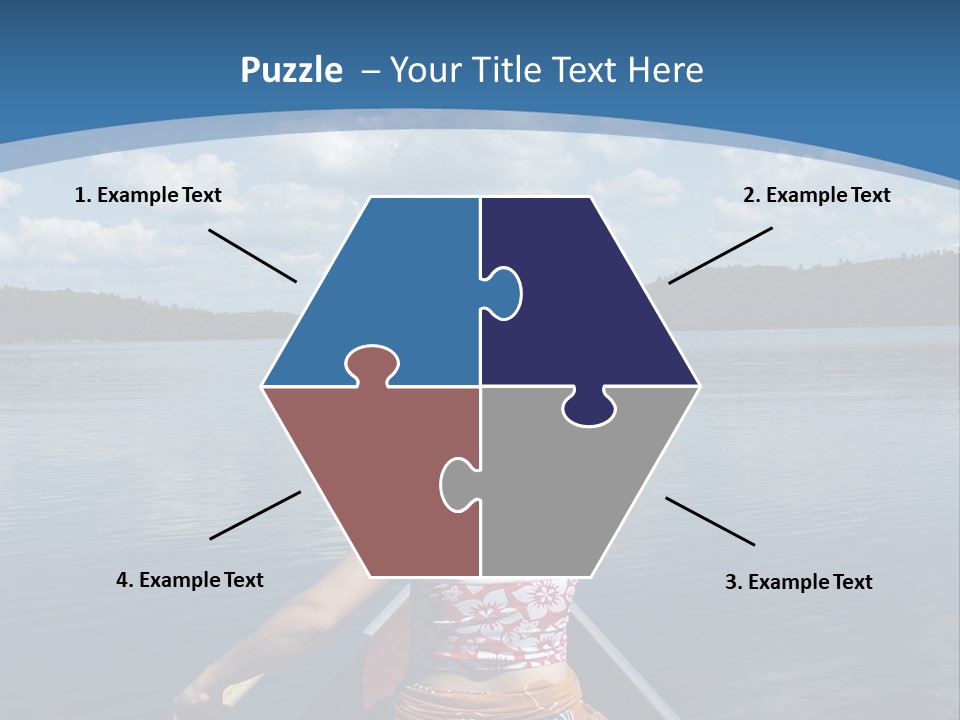 Water Cottage Green PowerPoint Template