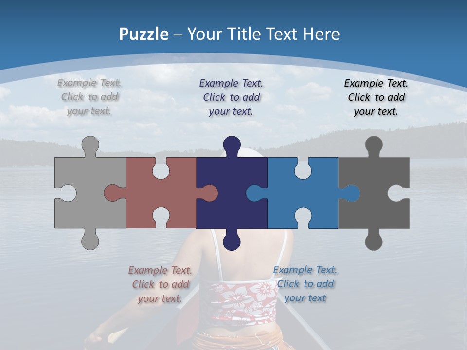 Water Cottage Green PowerPoint Template