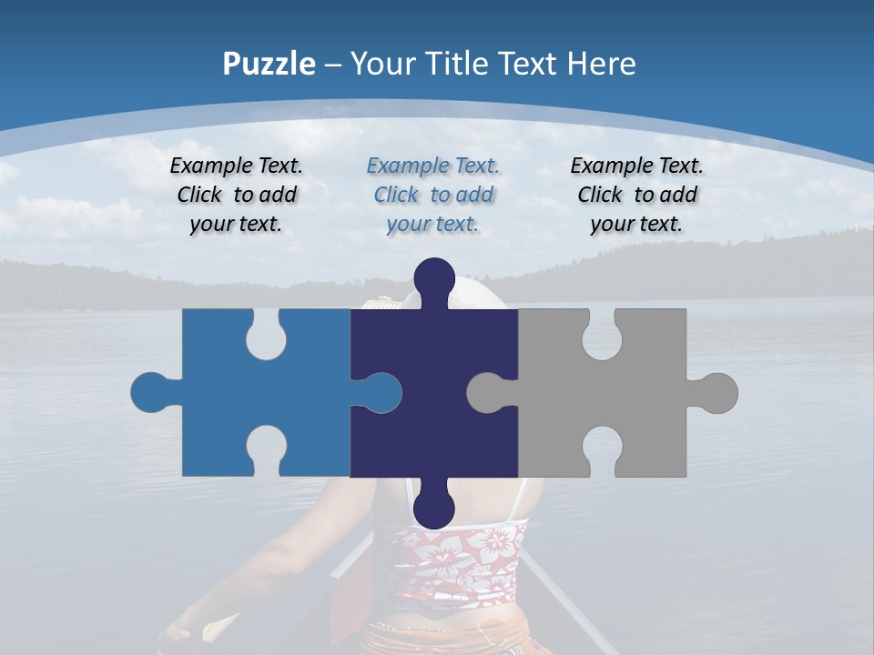 Water Cottage Green PowerPoint Template