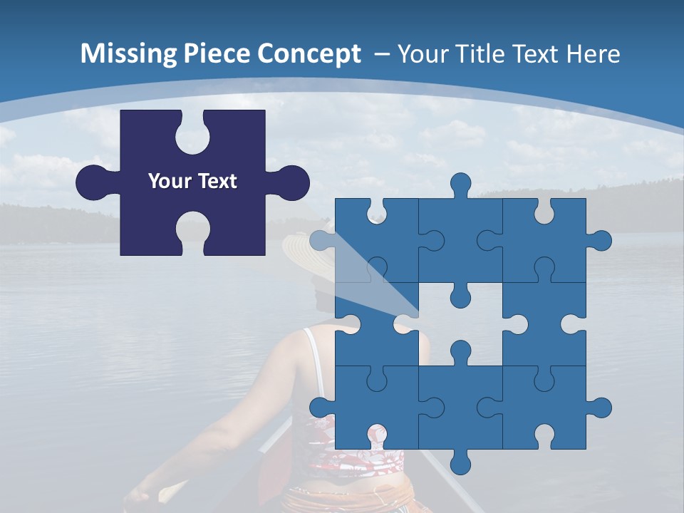 Water Cottage Green PowerPoint Template