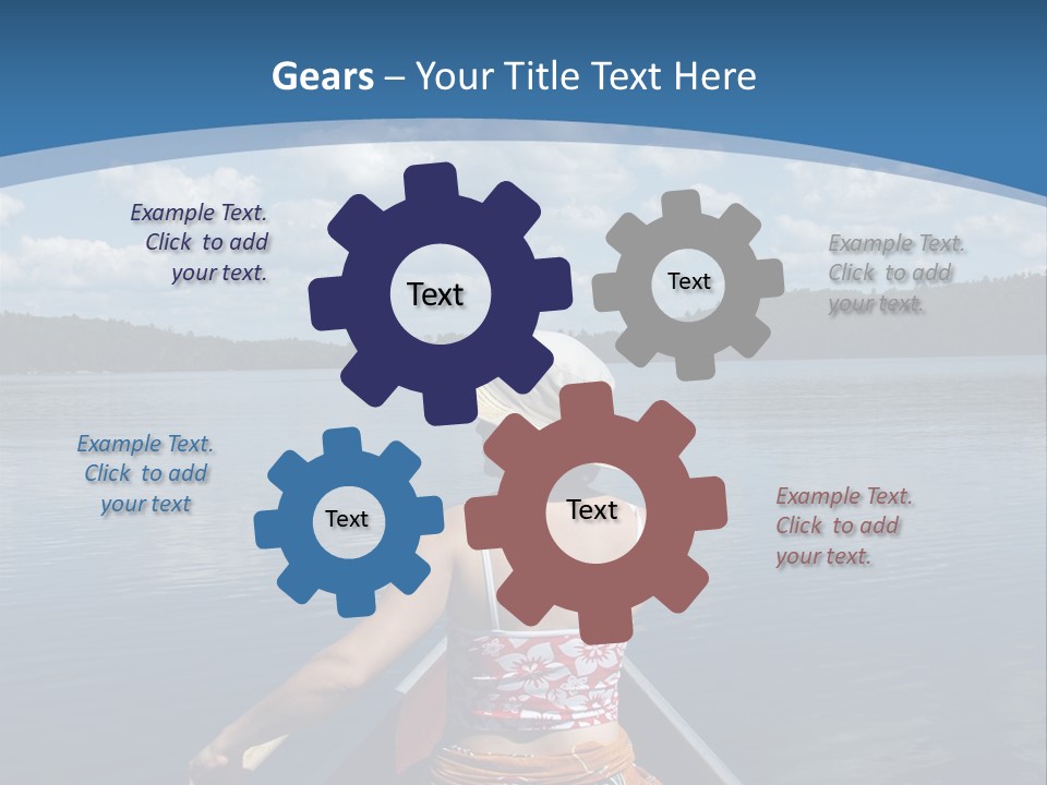 Water Cottage Green PowerPoint Template