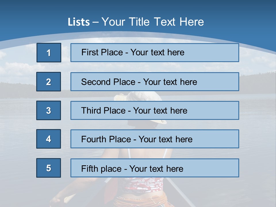 Water Cottage Green PowerPoint Template
