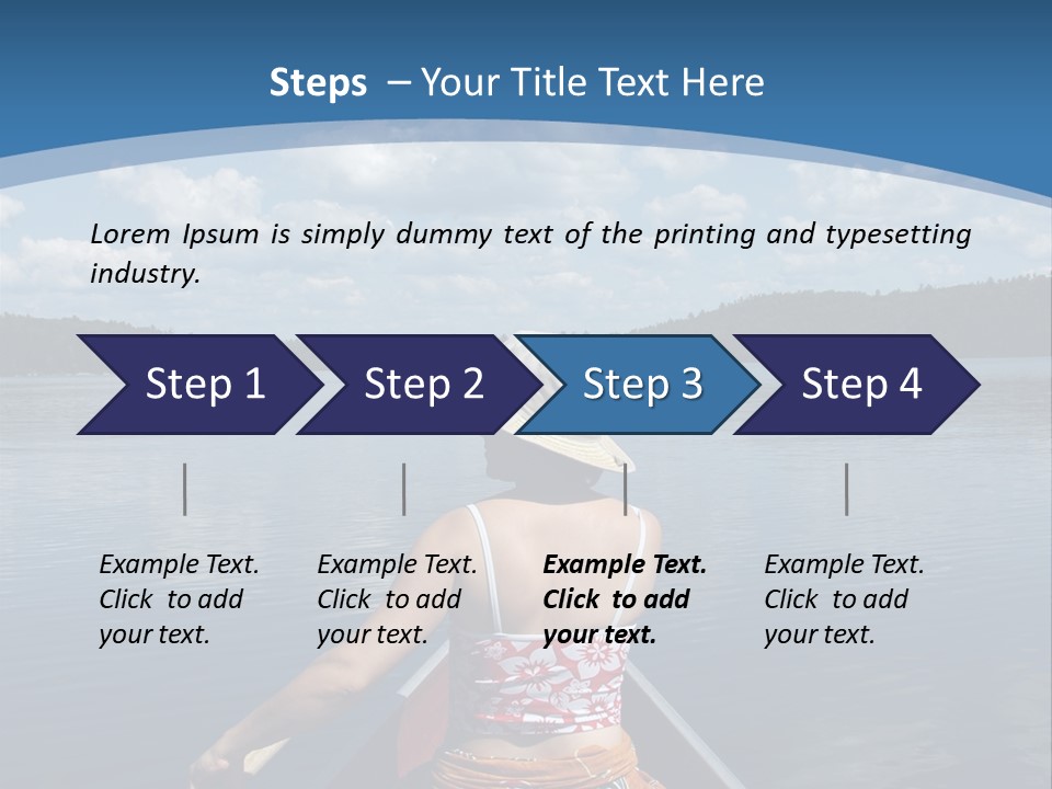 Water Cottage Green PowerPoint Template
