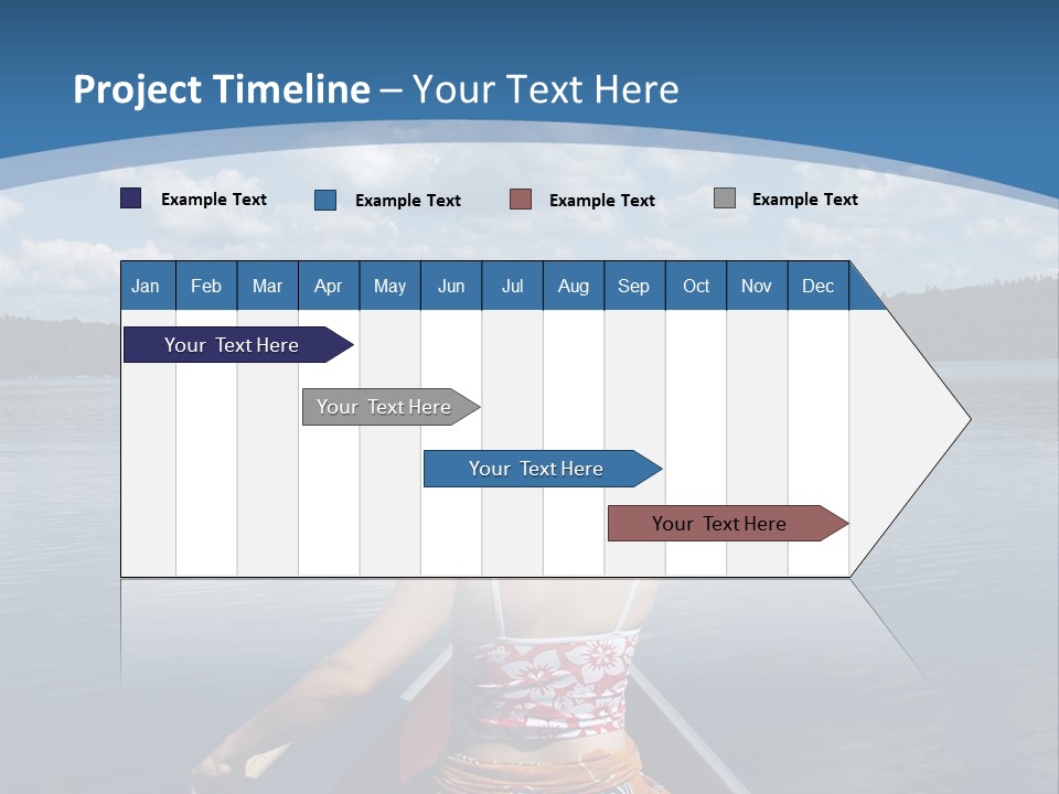 Water Cottage Green PowerPoint Template