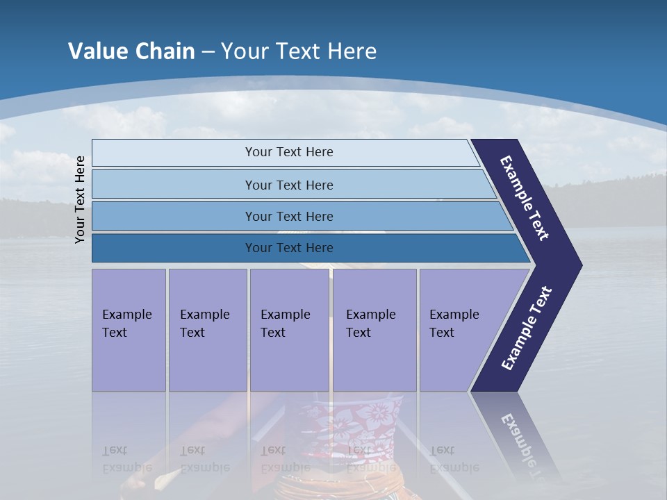 Water Cottage Green PowerPoint Template