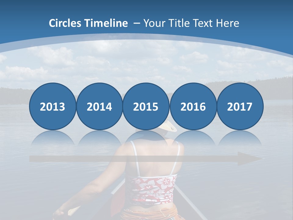 Water Cottage Green PowerPoint Template