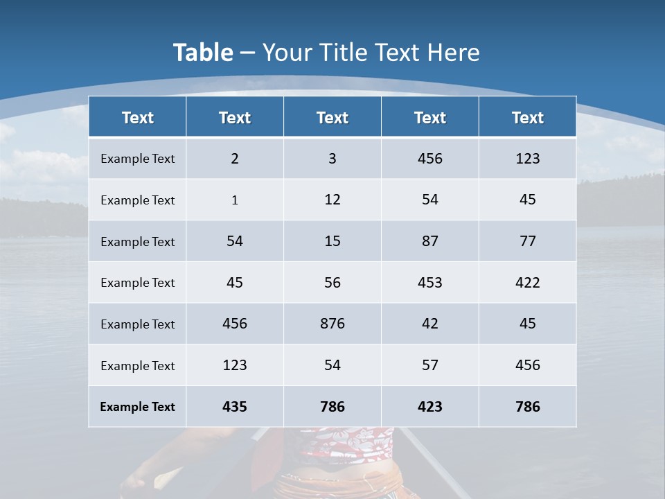 Water Cottage Green PowerPoint Template