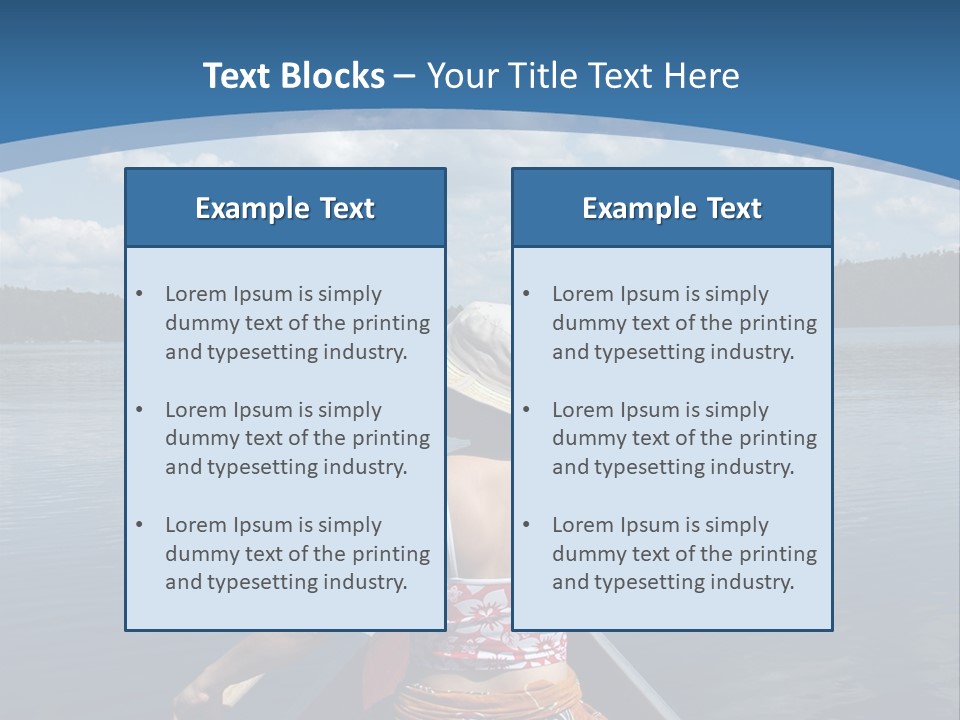 Water Cottage Green PowerPoint Template