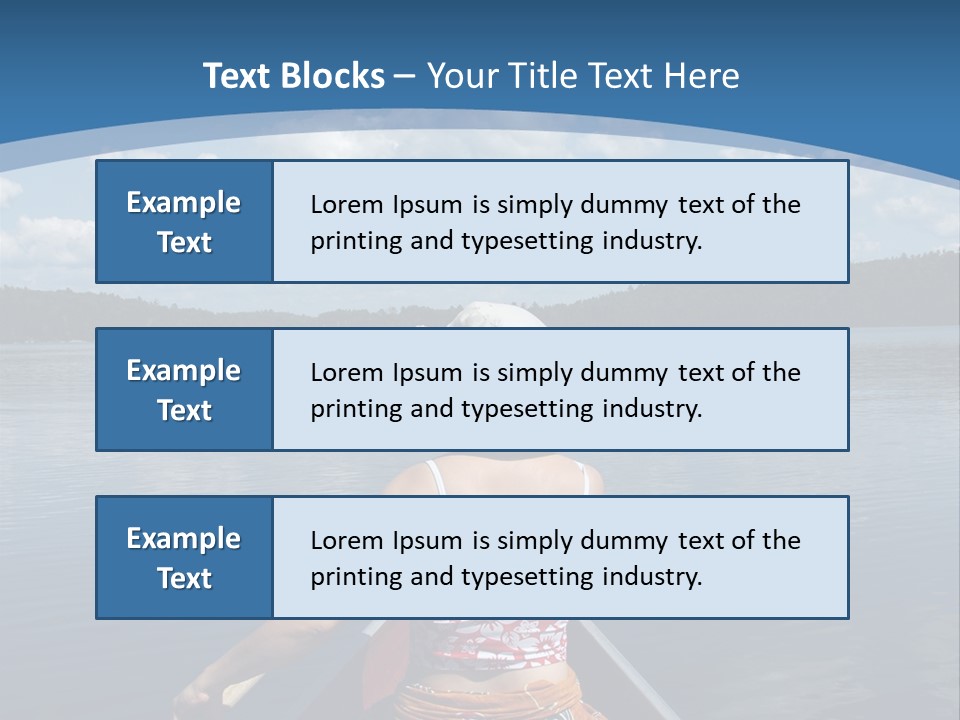 Water Cottage Green PowerPoint Template