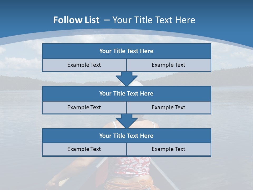 Water Cottage Green PowerPoint Template