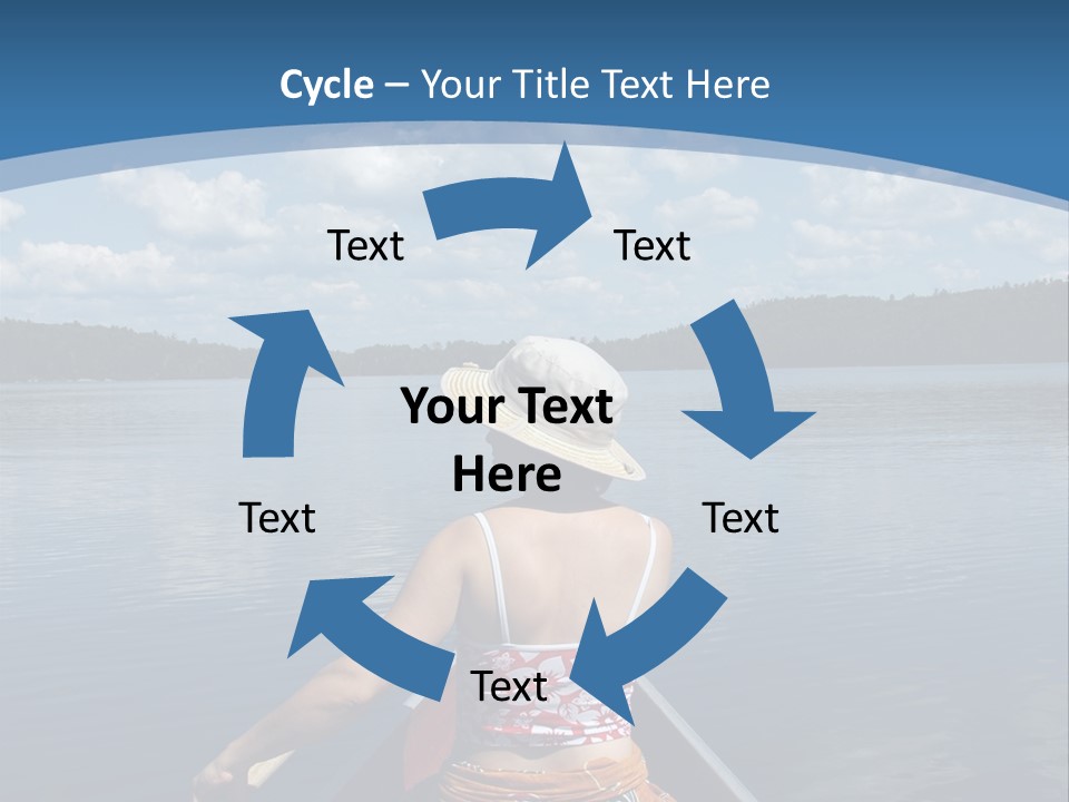 Water Cottage Green PowerPoint Template