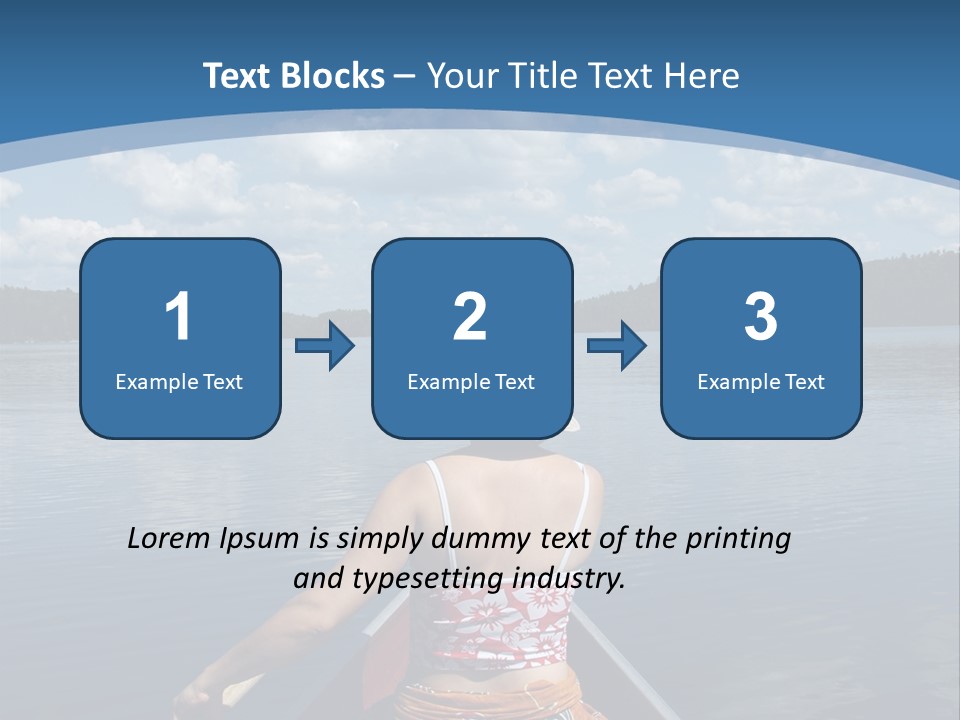 Water Cottage Green PowerPoint Template