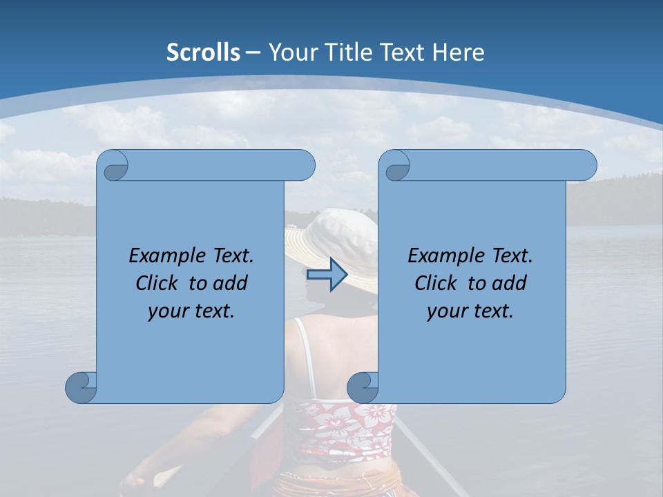 Water Cottage Green PowerPoint Template