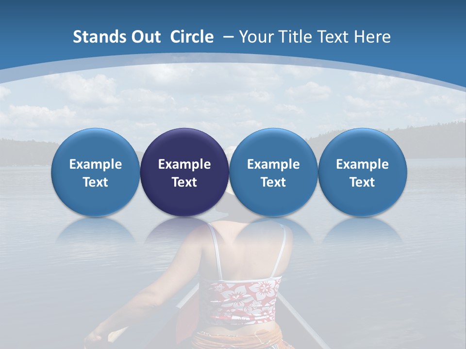 Water Cottage Green PowerPoint Template