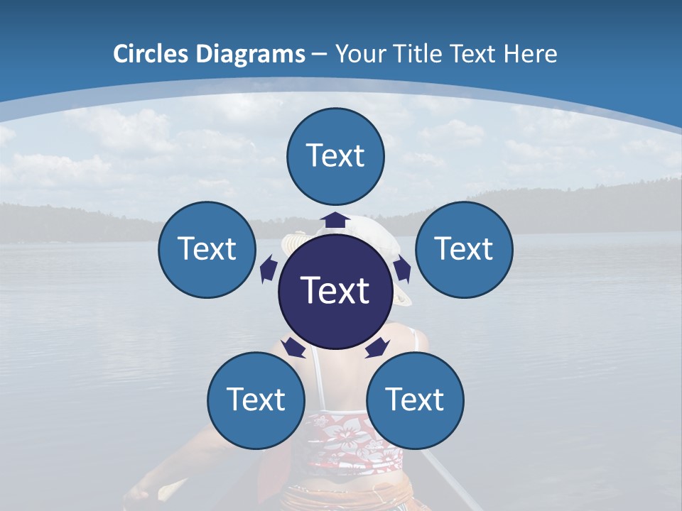 Water Cottage Green PowerPoint Template