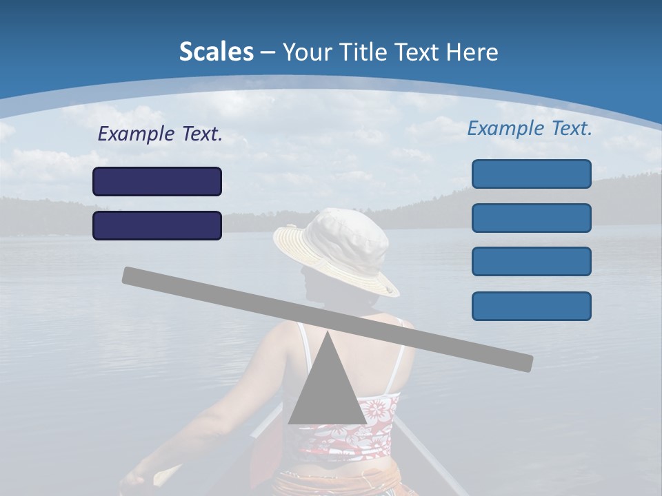 Water Cottage Green PowerPoint Template