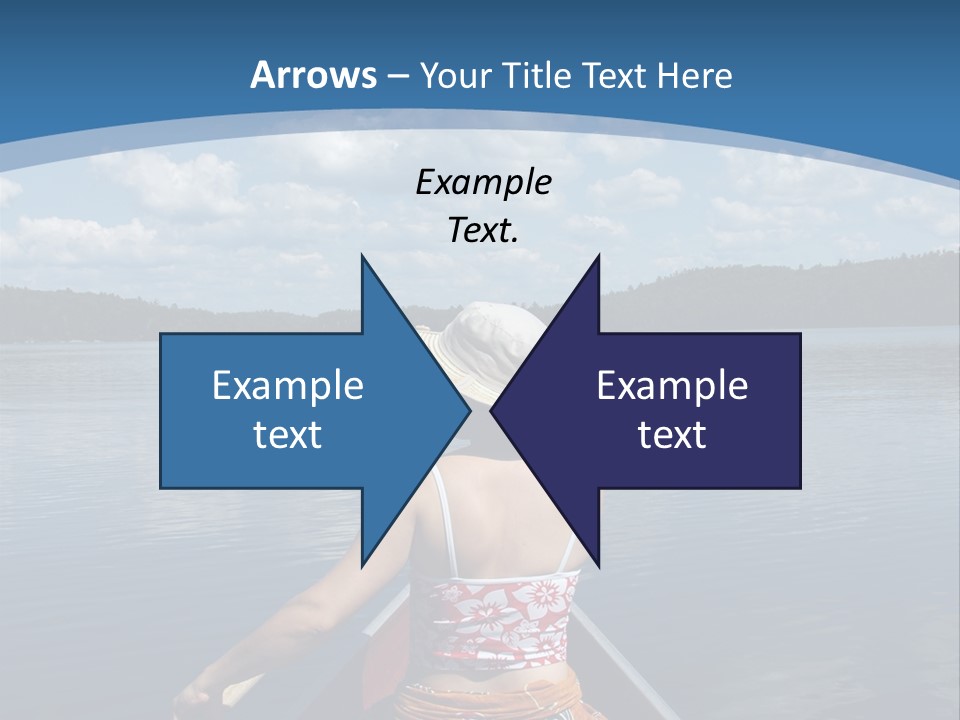 Water Cottage Green PowerPoint Template